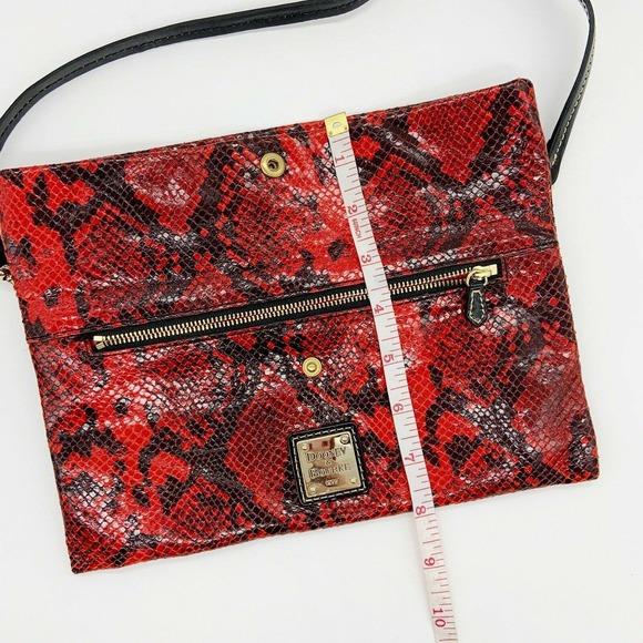 Dooney and Bourke Shoulder Bag Red Snakeskin - Picture 11 of 11